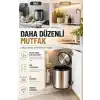 Banyo, Mutfak Dolap içi 11 Litre Metal Çöp Kovası – Krom, Tüm Dolaplara Uyumlu Tezgah Altı Çöp Kovası