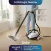 Sinbo SSC-6428 2000W Profesyonel Buharlı Temizlik Makinesi, Buharlı Temizleyici, 5 Bar Güç, Çelik Kazan, 15 Başlık, Derin Hijyenli Güçlü Temizlik (Beyaz)
