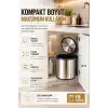 Banyo, Mutfak Dolap içi 11 Litre Metal Çöp Kovası – Krom, Tüm Dolaplara Uyumlu Tezgah Altı Çöp Kovası