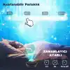 ROBEVE Projektör Gece Lambası Bluetooth Hoparlör Bluetooth Lazer Işıklı Sese Duyarlı Hoparlör Gece Lambası Disko Lambası Parti Lambası