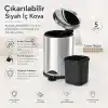 Alper Banyo Krom 5 Lt Micro Pedallı Çöp Kovası