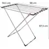 MallArt® Gri Katlanabilir Çamaşır Kurutmalığı – Kompakt ve Dayanıklı Metal Gövdeli Kurutma Askısı | Banyo, Balkon, Teras ve Bahçe Kullanımı için Uygun