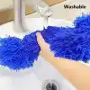 Orret Home 240 Cm Teleskopik Uzatılabilir Mikrofiber Yumuşak Başlıklı Toz Alma Fırçası, Püskülü Bükülebilir Dip Köşe Başlık, Boşluk Temizleme Ve Almak İçin Uzayabilir Fırça