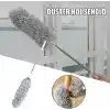 Orret Home 240 Cm Teleskopik Uzatılabilir Mikrofiber Yumuşak Başlıklı Toz Alma Fırçası, Püskülü Bükülebilir Dip Köşe Başlık, Boşluk Temizleme Ve Almak İçin Uzayabilir Fırça