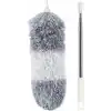 Orret Home 240 Cm Teleskopik Uzatılabilir Mikrofiber Yumuşak Başlıklı Toz Alma Fırçası, Püskülü Bükülebilir Dip Köşe Başlık, Boşluk Temizleme Ve Almak İçin Uzayabilir Fırça