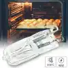 Halopin G9 40W Fırın Ampulü, 260 lm, 300°C Isıya Dayanıklı Halojen Lamba, Şeffaf