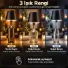Coverzone Şişe Tipi LED Masa Lambası(Şişe Dahil Değildir), 3 Işık Seçenekli Dokunmatik Dekoratif Aydınlatma, USB Şarjlı Kablosuz Masa Lambası, LED-L200 (Beyaz)