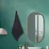 Basic Desensiz Spor Havlusu El Havlusu Yüz Havlusu Baş Havlusu (siyah)