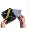 Silva Premium Mikrofiber Banyo Bezi 40 x 40 cm - Tüy ve İz Bırakmaz, Suyu Hızla Emer, Fayans, Ayna, Cam ve Duşakabin İçin, Yumuşak ve Uzun Ömürlü, Gri