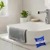 Silva Premium Mikrofiber Banyo Bezi 40 x 40 cm - Tüy ve İz Bırakmaz, Suyu Hızla Emer, Fayans, Ayna, Cam ve Duşakabin İçin, Yumuşak ve Uzun Ömürlü, Gri