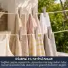 Deconox 24 Adet Yeni Nesil Yaysız Çamaşır Mandalı, Güçlü Tutuşlu Paslanmaya Dayanıklı Plastik Kurutmalık Mandalı, Gri Pudra Renk Modern Çamaşır Askı İp Balkon Banyo Mandal Seti