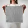 Silva Premium Mikrofiber Banyo Bezi 40 x 40 cm - Tüy ve İz Bırakmaz, Suyu Hızla Emer, Fayans, Ayna, Cam ve Duşakabin İçin, Yumuşak ve Uzun Ömürlü, Gri