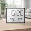 Artnest Mıknatıslı LCD Dijital Mini Saat Alarm Sıcaklık ve Nem Göstergeli Pilli 9x7 cm