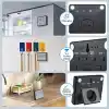 Artnest Mıknatıslı LCD Dijital Mini Saat Alarm Sıcaklık ve Nem Göstergeli Pilli 9x7 cm