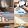 Artnest Mıknatıslı LCD Dijital Mini Saat Alarm Sıcaklık ve Nem Göstergeli Pilli 9x7 cm