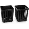 Orret Home 2 Adet Duvara Yapışkanlı Mini Sepet Organizer Diş Fırçası Tarak Kalemlik Çok Amaçlı Banyo Mutfak Ofis Düzenleyici Sepet 8,5 x 8,5 x 11 cm