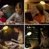 GüncelÇarşı Kıskaçlı Sıkıştırmalı Mandal lamba, 360° esnek okuma lambası, kitap lambası, 3 değiştirlebilir renk, kısılabilir, dokunmatik kontrollü, yatak lambası, USB şarj edilebilir pil, göz koruması, 20 LED kelepçeli lamba, yatak, çocuk, ders, çalışma ma