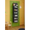 6 Katlı Kapı Arkası Düzenleyici Raf Bebek Eşyası Çocuk Odası Banyo Organizer (Antrasit)