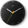 Braun Klasik analog duvar saati sessiz kuvars mekanizması, iyi okunabilir, 23 cm çap, siyah model, BC26B.