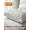 BEYLİNİ 2li Yastık Alezi Sıvı Geçirmez Kapitone Fermuarlı Yıkanabilir Antialerjik Yastık Koruyucu 50x70 CM
