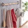 IKEA Rınnıg 4lü Mutfak Kurulama Bezi, 45x60 cm, Kiremit-Bej
