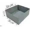 6lı Gri Çekmece İçi Düzenleyici Organizer Set - Çok Amaçlı Dolap İçi Kutu Seti