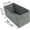 6lı Gri Çekmece İçi Düzenleyici Organizer Set - Çok Amaçlı Dolap İçi Kutu Seti