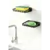 Orret Home 2 Adet Duvara Yapıştırılabilir Plastik Katı Sabunluk Kalıp Sabunluk Delme Gerektirmez Yapışkanlı Duş Banyo Lavabo Sabunluğu