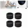 TİNEKE Beyaz Eşya Ayağı Çamaşır Makinesi Mobilya Titreşim Önleyici Kaydırmaz Yükseltici 4 Lü Set SİYAH (8.5 CM)