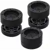 TİNEKE Beyaz Eşya Ayağı Çamaşır Makinesi Mobilya Titreşim Önleyici Kaydırmaz Yükseltici 4 Lü Set SİYAH (8.5 CM)