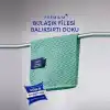 Silva Premium Bulaşık Filesi Balıksırtı Doku 25x25 cm, Mikrofiber Bulaşık Bezi, Az Deterjanla Bol Köpük, Çizmeyen Ovma Gücü, Tencere Tava Cam Porselen İçin, Mint Yeşili