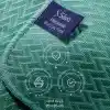 Silva Premium Bulaşık Filesi Balıksırtı Doku 25x25 cm, Mikrofiber Bulaşık Bezi, Az Deterjanla Bol Köpük, Çizmeyen Ovma Gücü, Tencere Tava Cam Porselen İçin, Mint Yeşili