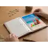 Rabsev RS5 Fotoğraf Albümü 15x21cm 100 Fotoğraf Kapasiteli Bordo Renkli Çiçek Desenli Anı Albümü