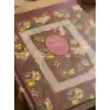 Rabsev RS5 Fotoğraf Albümü 15x21cm 100 Fotoğraf Kapasiteli Bordo Renkli Çiçek Desenli Anı Albümü