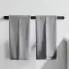 Orret Home Siyah Yapışkanlı Solo Peçetelik ve Havluluk – Paslanmaz Metal Lüks Tasarım Kağıt Havlu Askısı, Delmeden Montajlı Mutfak ve Banyo Peçete Tutucu