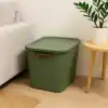 2 Adet Modern Kapaklı Büyük Boy Saklama Kutu Seti -20 Litre – Yeşil- Taşınabilir Kulplu, Dolap İçi Düzenleyici, Çok Amaçlı Organizer Kutu, Oyuncak & Kıyafet Kutusu