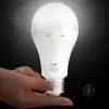 Şarjlı LED Ampul 9W (830 Lümen) 6400K Beyaz Işık, Elektrik Kesintisinde Otomatik Yanan E27 Duylu Şarj Edilebilir Acil Durum Işıldak Ampulü Cata CT-4229
