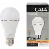 Şarjlı LED Ampul 9W (830 Lümen) 6400K Beyaz Işık, Elektrik Kesintisinde Otomatik Yanan E27 Duylu Şarj Edilebilir Acil Durum Işıldak Ampulü Cata CT-4229