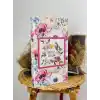 Rabsev Rs307 Fotoğraf Albümü 10x15cm 300 Fotoğraf Kapasiteli Çiçekler Desenli Lüks Albüm