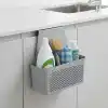 Orret Home Dolap İçi Asılabilir Plastik Organizer Deterjan Sünger Düzenleyici Askı Mutfak Banyo Dolap İçi Düzenleyici Kapak Arkası Organizer Sepet (Asorti Renk)