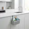 Orret Home Dolap İçi Asılabilir Plastik Organizer Deterjan Sünger Düzenleyici Askı Mutfak Banyo Dolap İçi Düzenleyici Kapak Arkası Organizer Sepet (Asorti Renk)