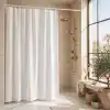 Ikea Nordrönn Duş Perdesi, Beyaz, 180x200 cm, Banyo