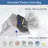 Dreame L40 Ultra | X40 Ultra | Mova P10 Pro Ultra ile uyumlu yedek parça seti - 8 robot elektrikli süpürge torbası, 8 silme pedi, 8 filtre, 6 yan fırça, 2 kauçuk ana fırça
