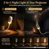 Galaxy Yıldızlı Gökyüzü Projektörü, 2si 1 Arada 360° Ayarlanabilir LED Uzay Samanyolu Lambası, 12 Adet Film Diskli Yıldızlı Gökyüzü Projektörü, Yatak Odası Parti Dekorasyon Hediye İçin Tavan