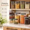Kilner Borosilikat cam kapaklı saklama kabı, 500 ml, hava geçirmez, vakumlu mühürlü, bulaşık makinesinde yıkanabilir, kapaklı saklama kutusu, BPA içermez, 10,4 x 10,4 x 7,2 cm