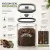 Kilner Borosilikat cam kapaklı saklama kabı, 500 ml, hava geçirmez, vakumlu mühürlü, bulaşık makinesinde yıkanabilir, kapaklı saklama kutusu, BPA içermez, 10,4 x 10,4 x 7,2 cm