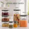 Kilner Borosilikat cam kapaklı saklama kabı, 500 ml, hava geçirmez, vakumlu mühürlü, bulaşık makinesinde yıkanabilir, kapaklı saklama kutusu, BPA içermez, 10,4 x 10,4 x 7,2 cm