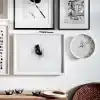 IKEA TROMMA duvar saati, 25 cm, beyaz