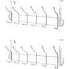 Orret Home 12L Metal Kapı Arkası Askı, Amerikan Kapı Arkası Askılık, Banyo, Mutfak, Yatak Odası İçin Krom Askı (2 Adet)
