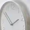 IKEA TROMMA duvar saati, 25 cm, beyaz